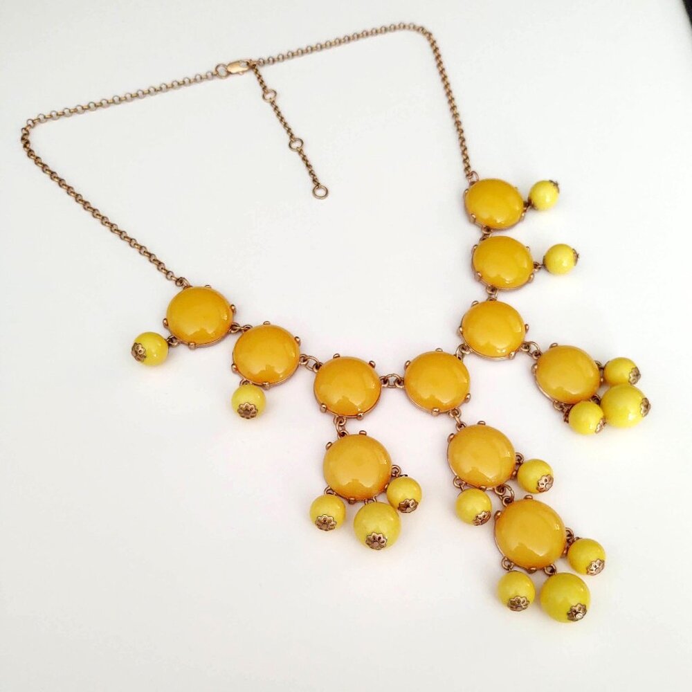 2 tone bright yellow bubble necklace - Picture 9 of 9
